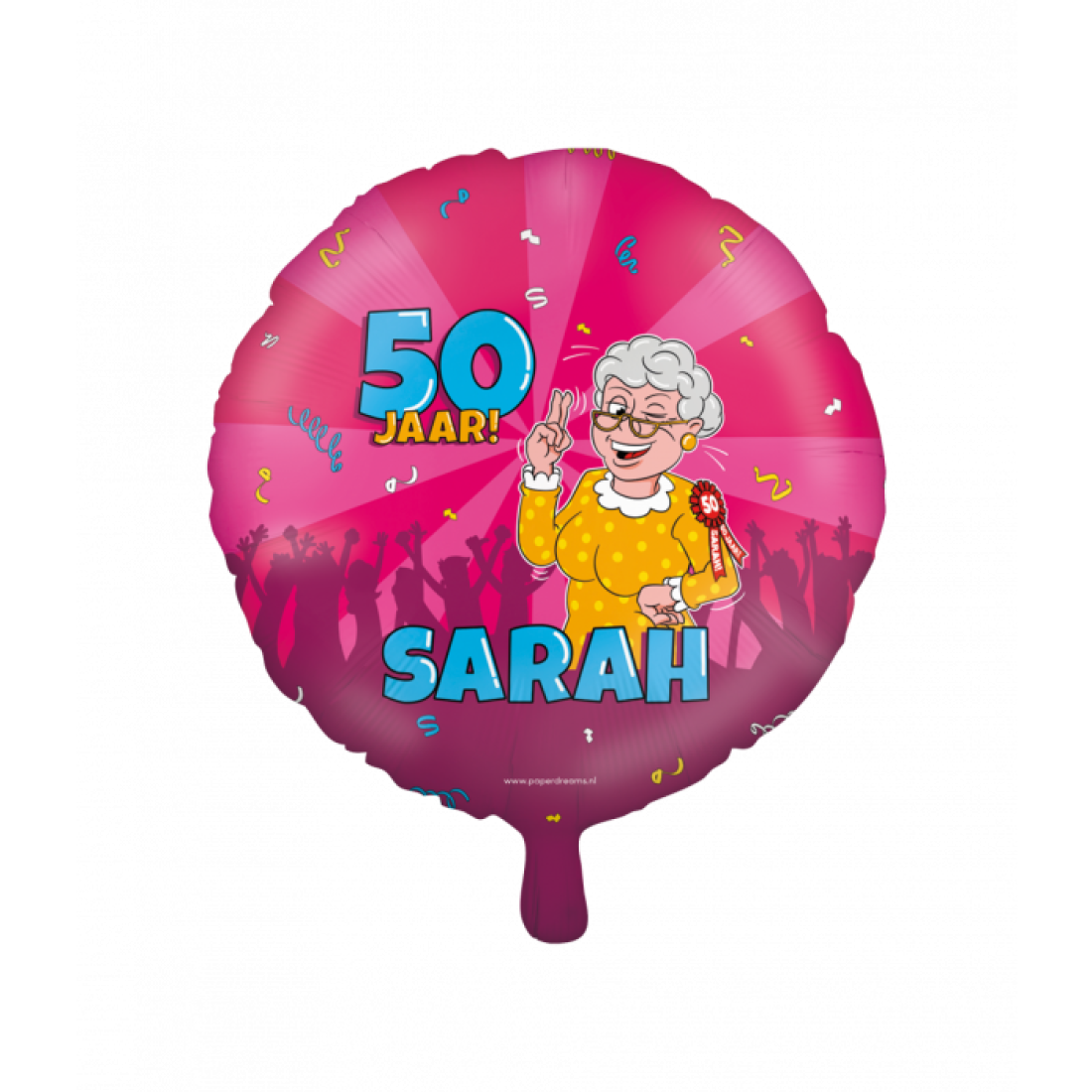 Sarah Cartoon foil balloon