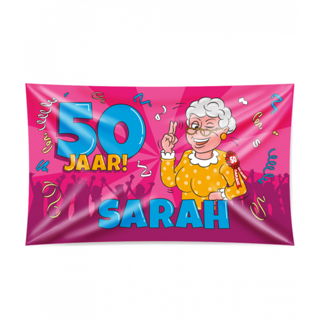 Sarah Cartoon XXL gevelvlag